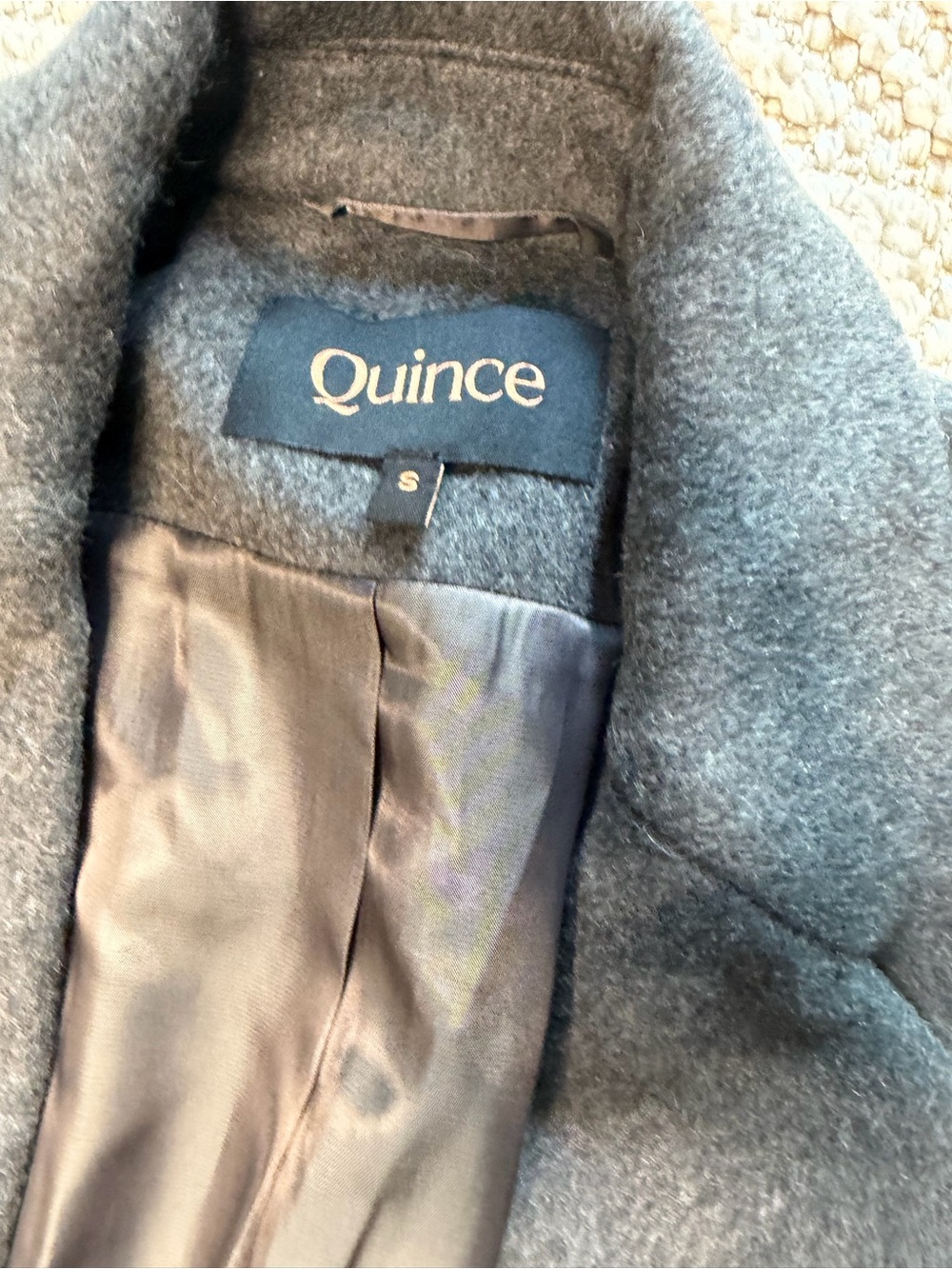 Quince men’s Gray Wool Blend Coat - Classic Winter Jacket